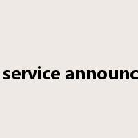 public service announcement是什么意思