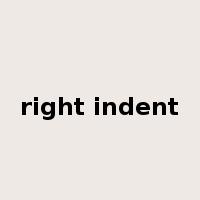 right indent是什么意思