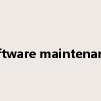 software maintenance是什么意思