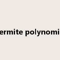hermite polynomial是什么意思