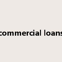 commercial loans是什么意思
