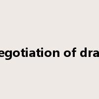 negotiation of draft是什么意思