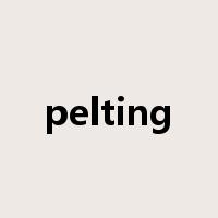 pelting是什么意思