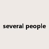 several people是什么意思