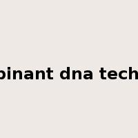 recombinant dna technology是什么意思