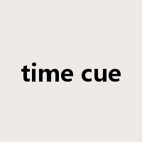 time cue是什么意思