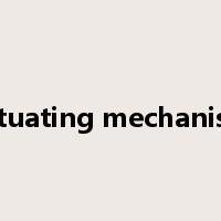 actuating mechanism是什么意思