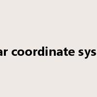 polar coordinate system是什么意思