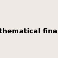 mathematical finance是什么意思