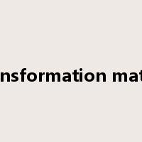 transformation matrix是什么意思