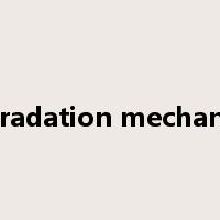 degradation mechanism是什么意思