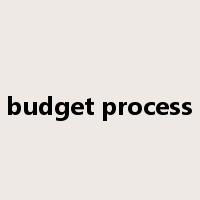 budget process是什么意思