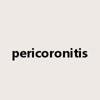 pericoronitis是什么意思