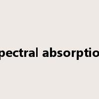 spectral absorption是什么意思