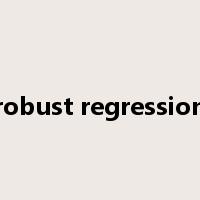 robust regression是什么意思