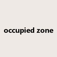 occupied zone是什么意思