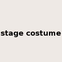 stage costume是什么意思