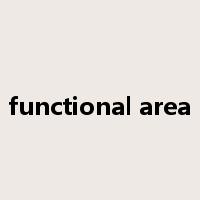 functional area是什么意思
