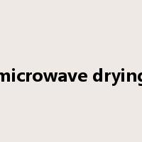 microwave drying是什么意思