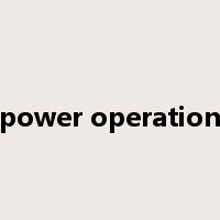 power operation是什么意思