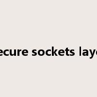 secure sockets layer是什么意思