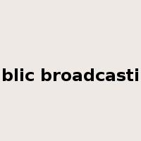 public broadcasting是什么意思