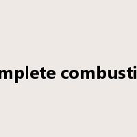complete combustion是什么意思