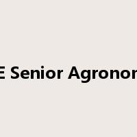 C&E Senior Agronomist是什么意思