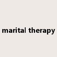 marital therapy是什么意思