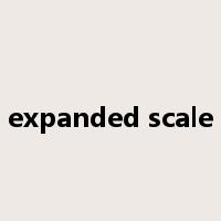 expanded scale是什么意思