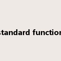 standard function是什么意思