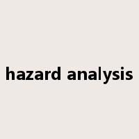 hazard analysis是什么意思
