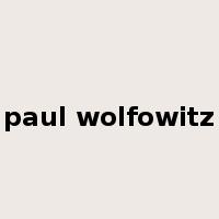 paul wolfowitz是什么意思