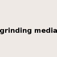 grinding media是什么意思