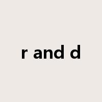 r and d是什么意思