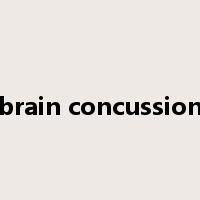 brain concussion是什么意思