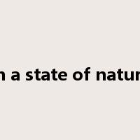in a state of nature是什么意思