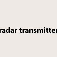 radar transmitter是什么意思
