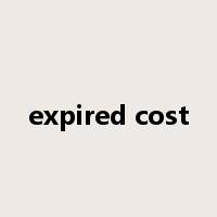 expired cost是什么意思