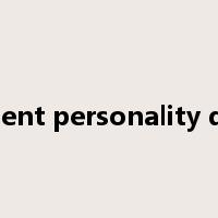 dependent personality disorder是什么意思