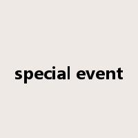 special event是什么意思