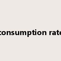 consumption rate是什么意思