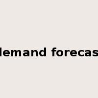 demand forecast是什么意思