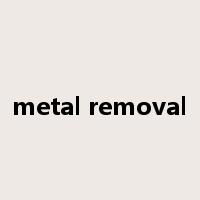 metal removal是什么意思