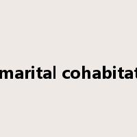 premarital cohabitation是什么意思