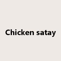 Chicken satay是什么意思