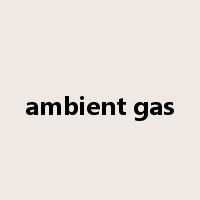 ambient gas是什么意思
