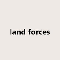 land forces是什么意思