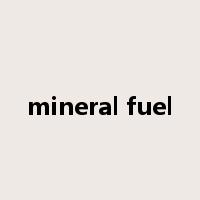 mineral fuel是什么意思