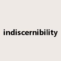 indiscernibility是什么意思